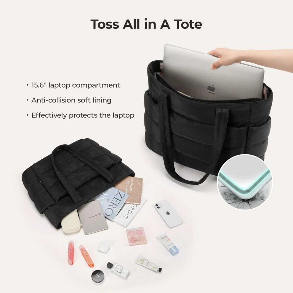 Caryona™ Puffy 15.6" Laptop Work Tote