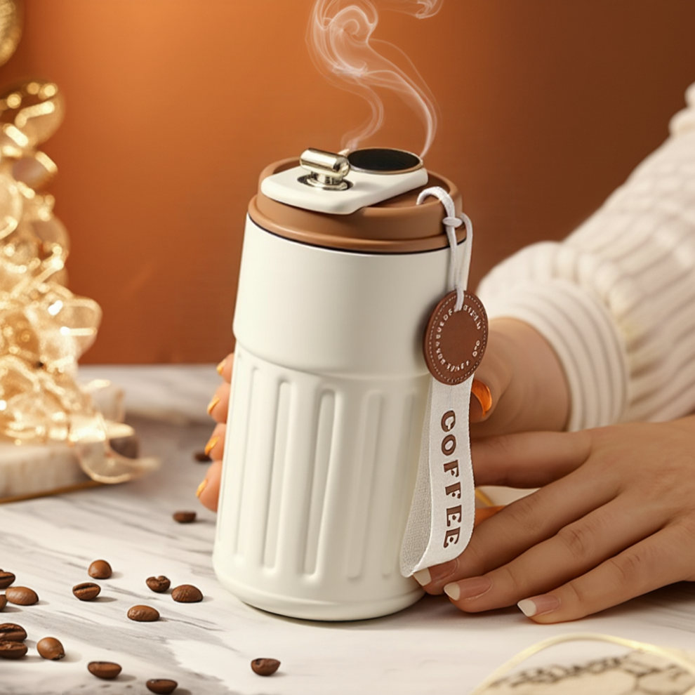 Temperature Display Insulated Mug