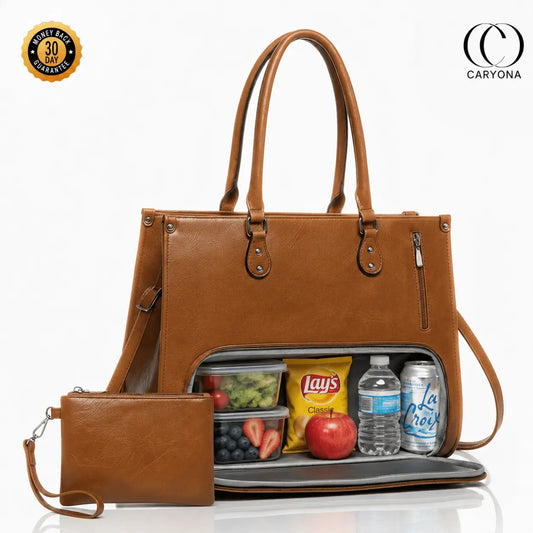 Caryona™ Tote with lunch compartment - Luxe Edition