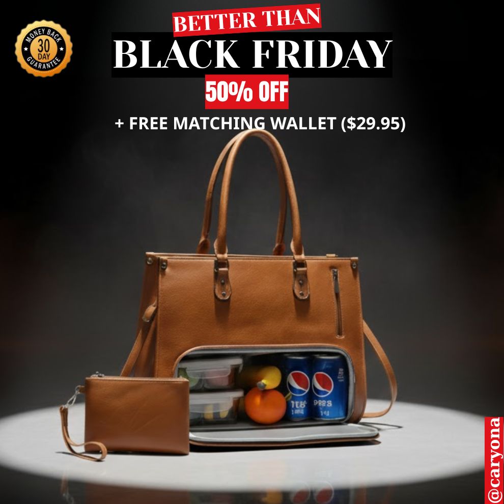 Caryona™ Tote with lunch compartment - Luxe Edition