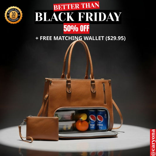 Caryona™ Tote with lunch compartment - Luxe Edition